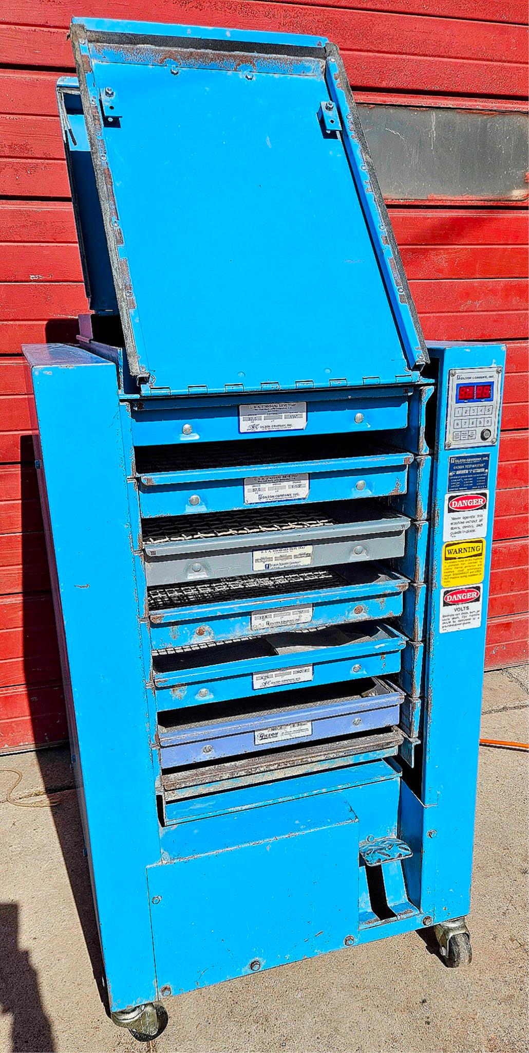 WARRANTY GILSON TESTMASTER TM TESTING SCREEN INDUSTRIAL SIEVE MACHINE WATCHVIDEO