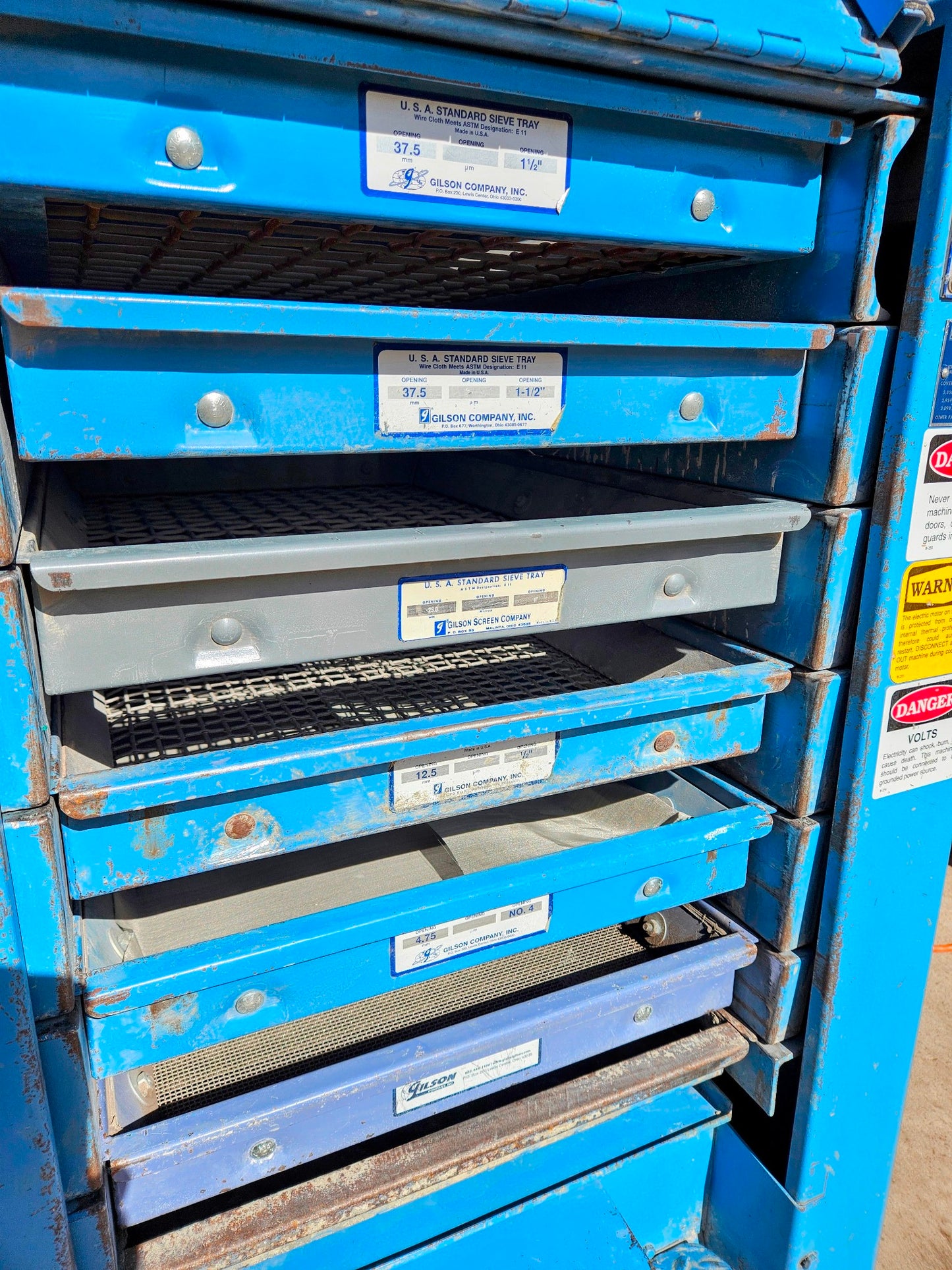 WARRANTY GILSON TESTMASTER TM TESTING SCREEN INDUSTRIAL SIEVE MACHINE WATCHVIDEO