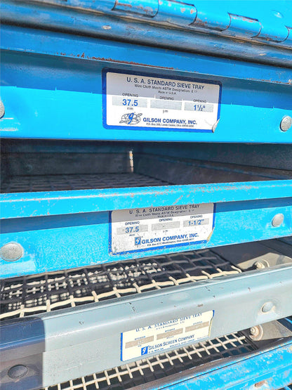 WARRANTY GILSON TESTMASTER TM TESTING SCREEN INDUSTRIAL SIEVE MACHINE WATCHVIDEO