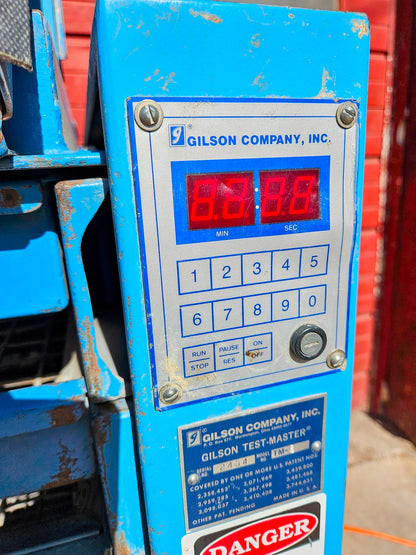 WARRANTY GILSON TESTMASTER TM TESTING SCREEN INDUSTRIAL SIEVE MACHINE WATCHVIDEO