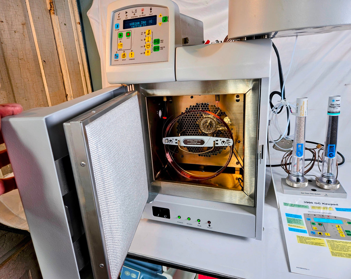 VARIAN 390 GAS CHROMATOGRAPH & 8410 AUTO INJECTOR BONUS 2 CLEAN FILTERS FREESHIP