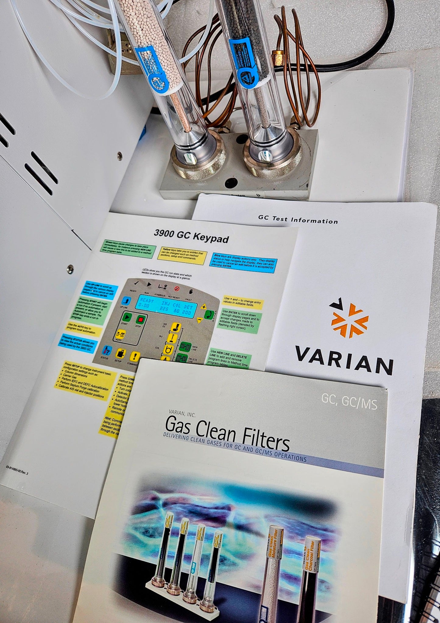 VARIAN 390 GAS CHROMATOGRAPH & 8410 AUTO INJECTOR BONUS 2 CLEAN FILTERS FREESHIP