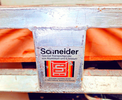 WARRANTY LOT of 4 SCHNEIDER MO INDUSTRIES 48x40 ALUMINUM PHARMACEUTICAL PALLETS