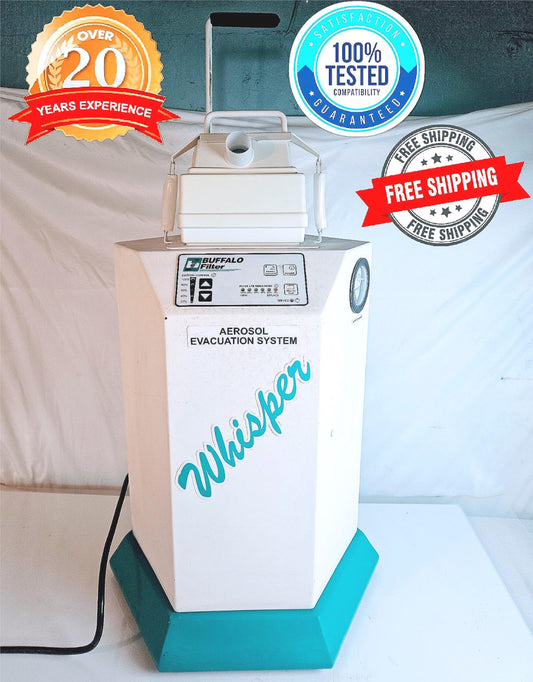 120DAYWARRANTY BUFFALO WHISPER 333592 AEROSOL FUME EVACUATION MACHINE WATCHVIDEO