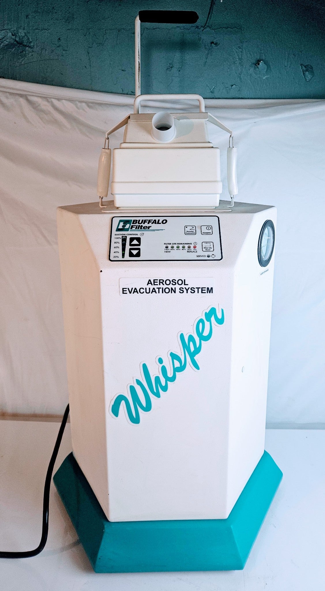 120DAYWARRANTY BUFFALO WHISPER 333592 AEROSOL FUME EVACUATION MACHINE WATCHVIDEO