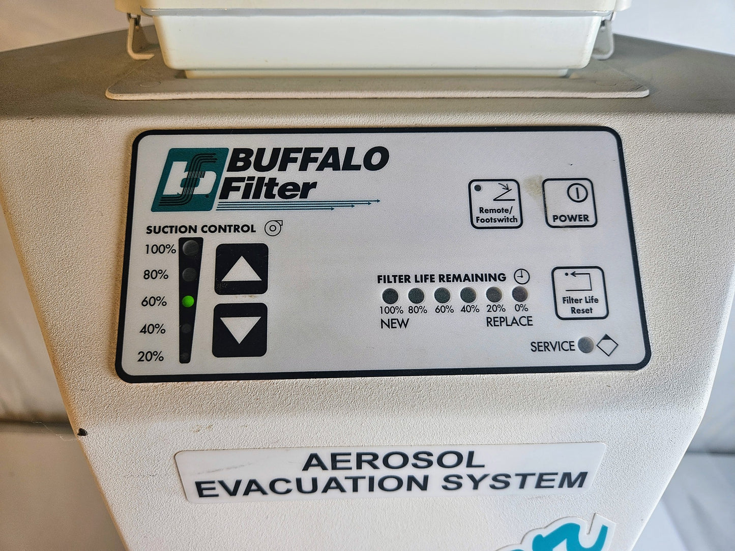 120DAYWARRANTY BUFFALO WHISPER 333592 AEROSOL FUME EVACUATION MACHINE WATCHVIDEO