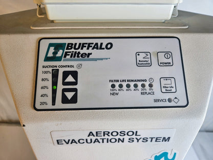 120DAYWARRANTY BUFFALO WHISPER 333592 AEROSOL FUME EVACUATION MACHINE WATCHVIDEO
