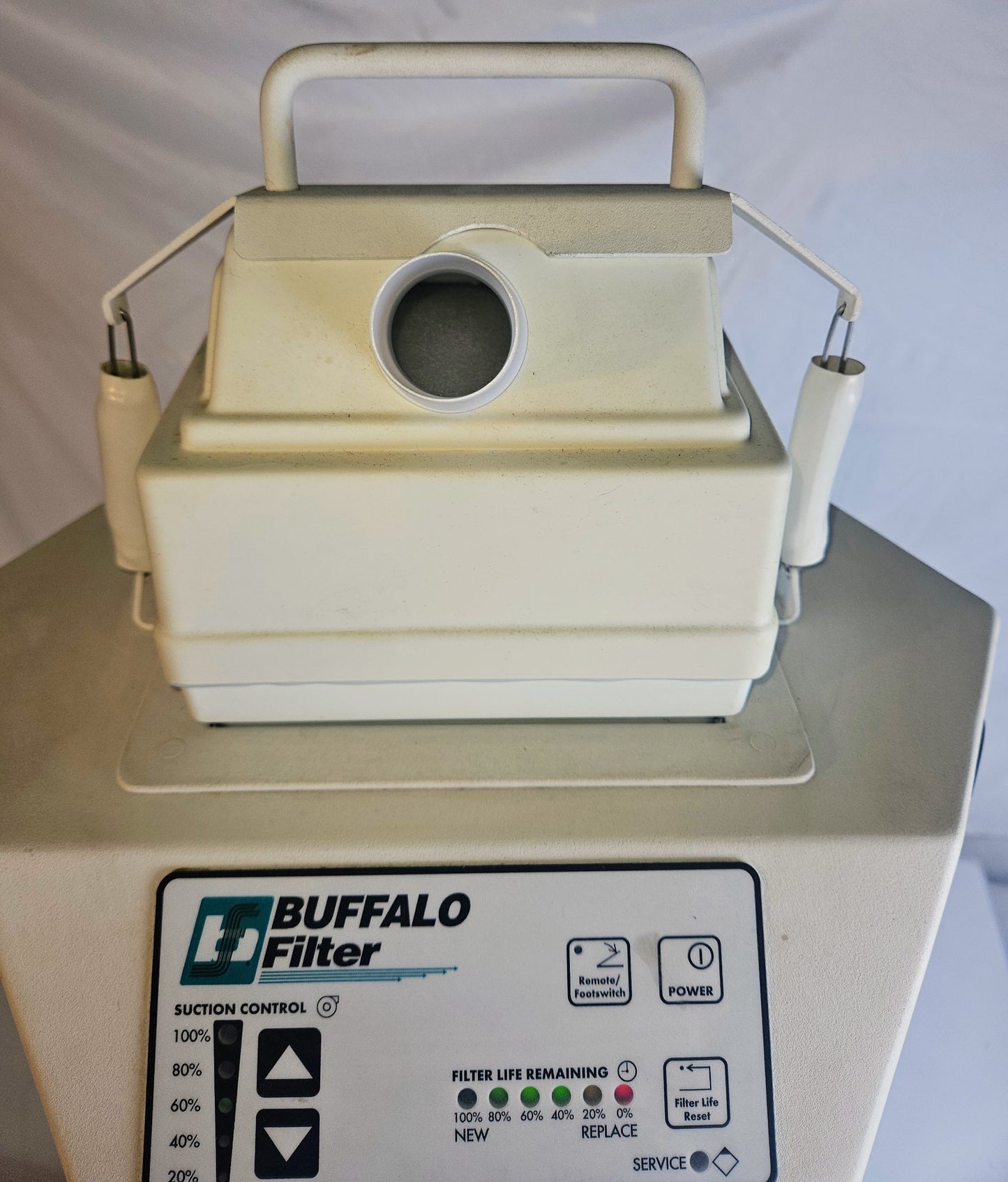 120DAYWARRANTY BUFFALO WHISPER 333592 AEROSOL FUME EVACUATION MACHINE WATCHVIDEO