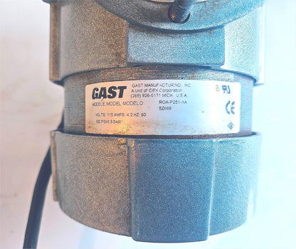 GAST ROA-P251-AA 1PHASE V115 AC 60HZ 1/8HP ROCKING PISTON VACUUM PUMP WATCHVIDEO