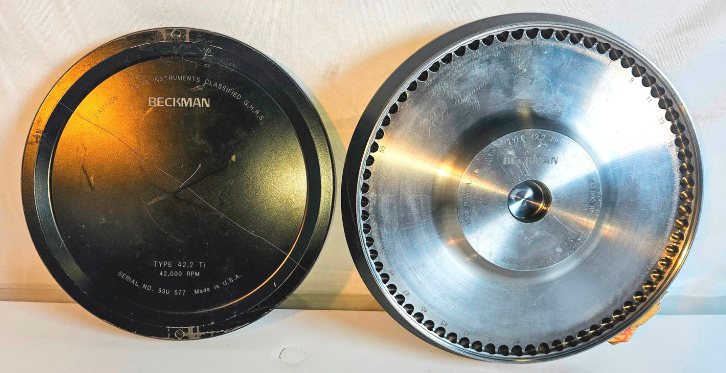 90-DAY-WARRANTY RARE BECKMAN TYPE 42.2 Ti ROTOR H R S ULTRACENTRIFUGEs FREESHIP