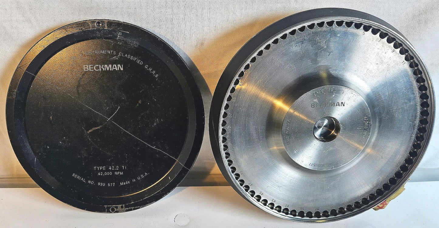 90-DAY-WARRANTY RARE BECKMAN TYPE 42.2 Ti ROTOR H R S ULTRACENTRIFUGEs FREESHIP