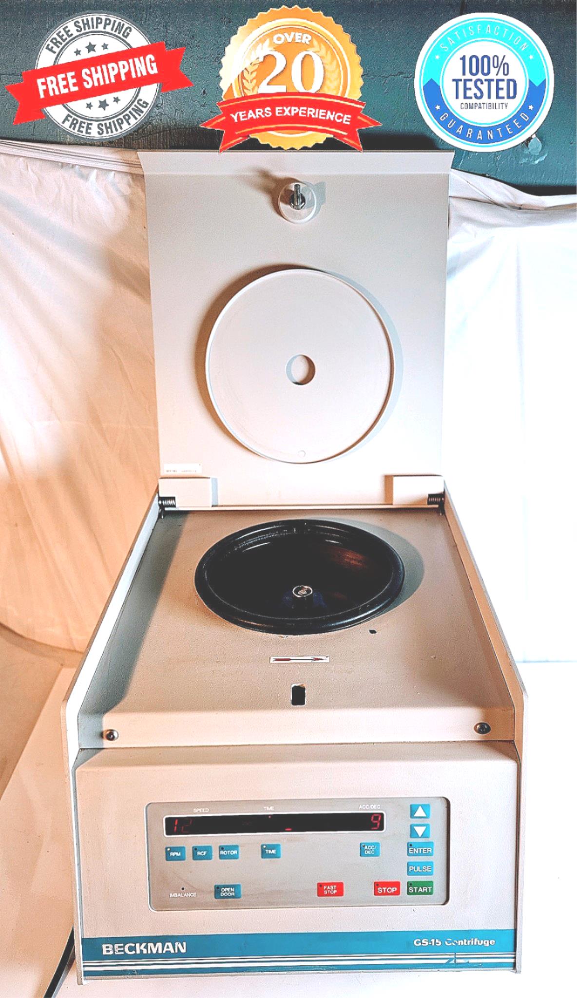 REFURBISHED 90-DAY-WARRANTY BECKMAN GS15 CENTRIFUGE with FH2402 ROTOR WATCHVIDEO