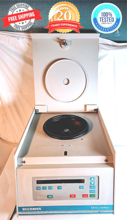 REFURBISHED 90-DAY-WARRANTY BECKMAN GS15 CENTRIFUGE with FH2402 ROTOR WATCHVIDEO