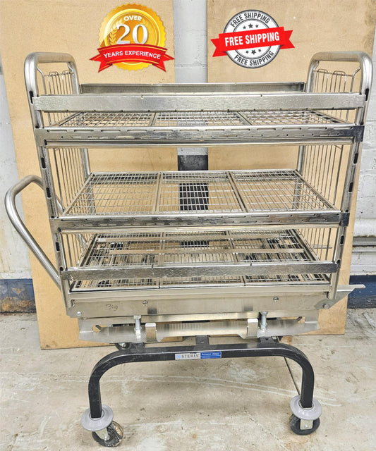 STERIS AMSCO ATLAS SERIES 400 MEDICAL INSTRUMENT GLASSWARE STERILIZATION CART