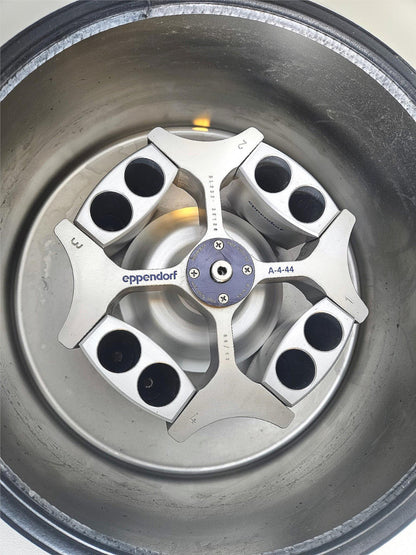 WARRANTY EPPENDORF 5804 CENTRIFUGE w A-4-44 ROTOR & BUCKETS WATCH-VIDEO FREESHIP