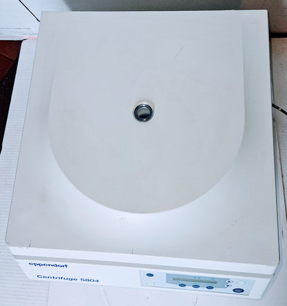 WARRANTY EPPENDORF 5804 CENTRIFUGE w A-4-44 ROTOR & BUCKETS WATCH-VIDEO FREESHIP