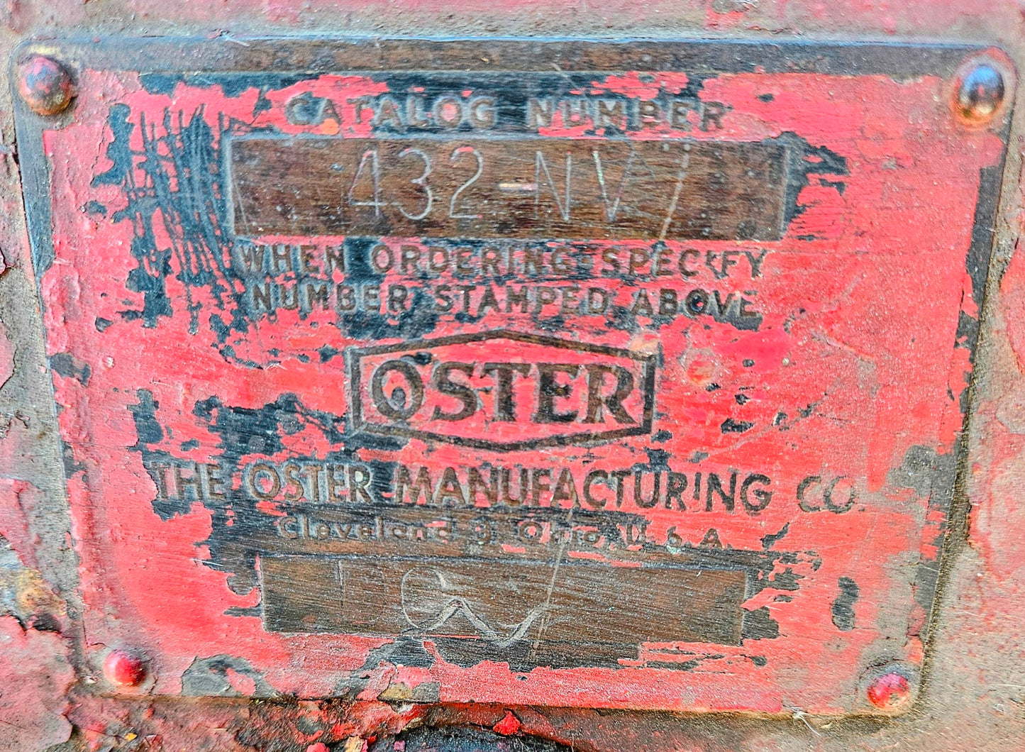 FOR PARTS OSTER 432-NV TUBE THREADER MOTOR POWERS ON TURNS FREESHIP WATCHVIDE0