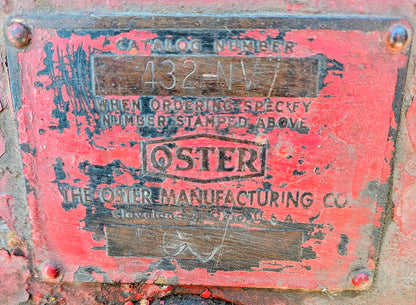 FOR PARTS OSTER 432-NV TUBE THREADER MOTOR POWERS ON TURNS FREESHIP WATCHVIDE0