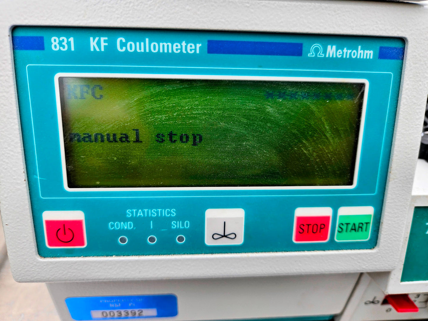 MEHTRON 831 KF COLOUMETER KEYBOARD 707 OVEN 703 RS 232 IC AMPEROMETRIC DETECTOR