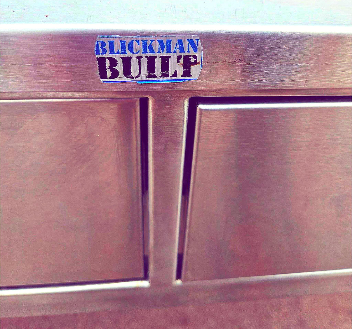 BLICKMAN 7856SS-HB STAINLESS STEEEL CRESCENT TABLE DESK ON WHEELS FREE SHIPPING