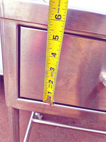 BLICKMAN 7856SS-HB STAINLESS STEEEL CRESCENT TABLE DESK ON WHEELS FREE SHIPPING