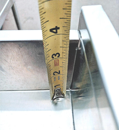 BLICKMAN 7856SS-HB STAINLESS STEEEL CRESCENT TABLE DESK ON WHEELS FREE SHIPPING