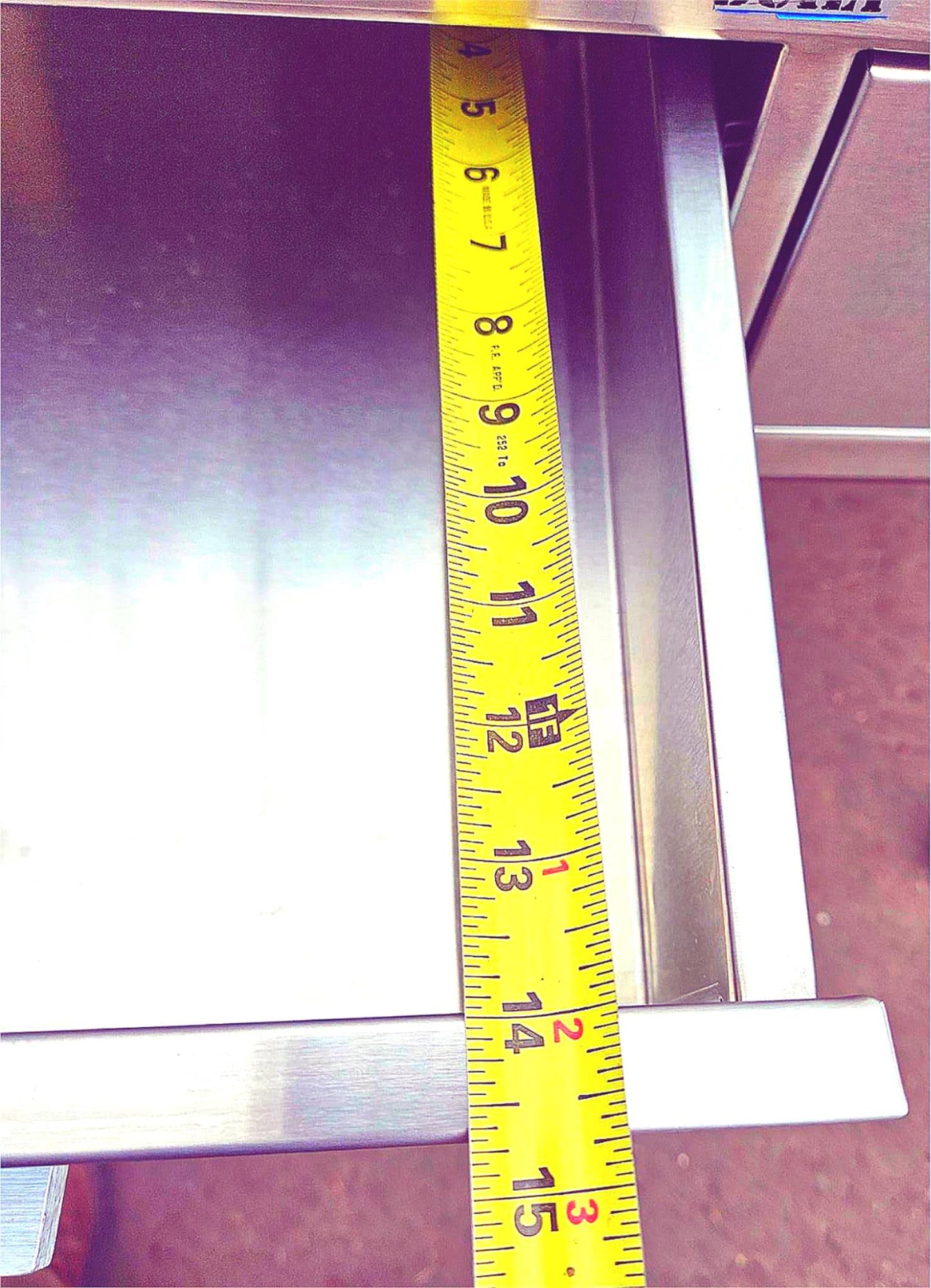 BLICKMAN 7856SS-HB STAINLESS STEEEL CRESCENT TABLE DESK ON WHEELS FREE SHIPPING