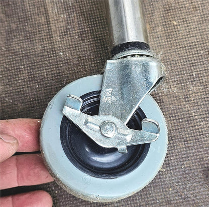 BLICKMAN 7856SS-HB STAINLESS STEEEL CRESCENT TABLE DESK ON WHEELS FREE SHIPPING