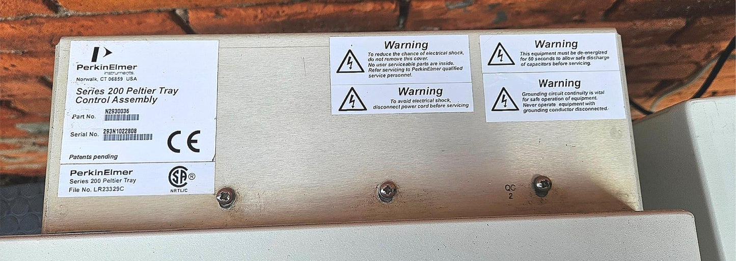 PERKIN ELMER 200 PELTIER TRAY ASSEMBLY LC AUTOSAMPLER COLUMN OVEN DIONEX GS50