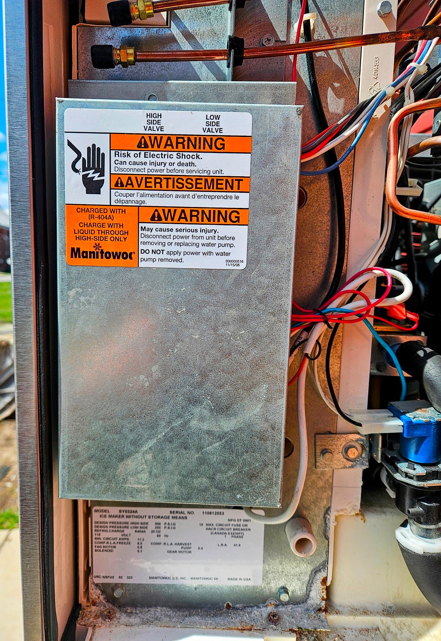 WARRANTY MANITOWOC® SPA160 & SY0324A AIR COOL 300lb ICE BIN & DISPENSER FREESHIP