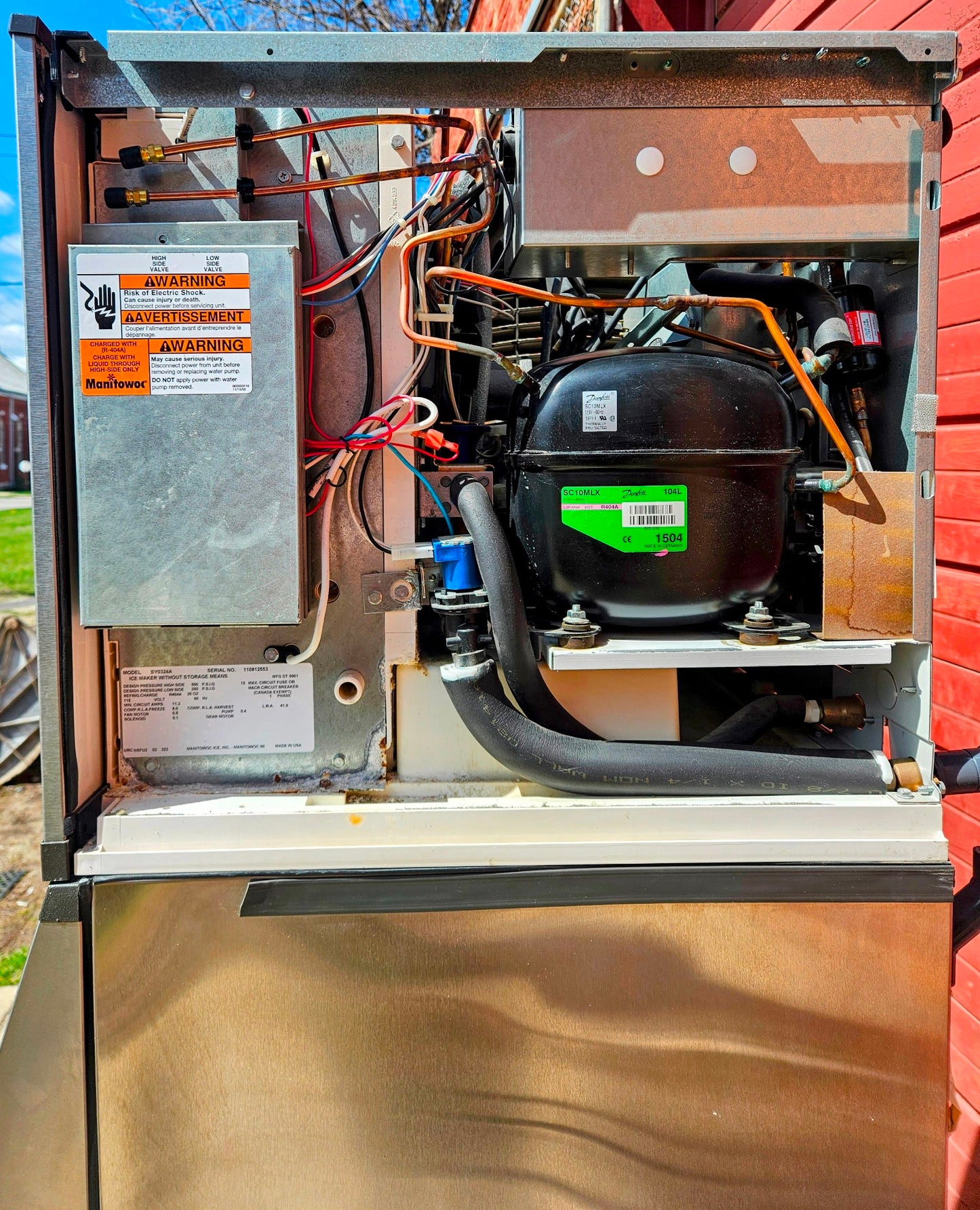 WARRANTY MANITOWOC® SPA160 & SY0324A AIR COOL 300lb ICE BIN & DISPENSER FREESHIP