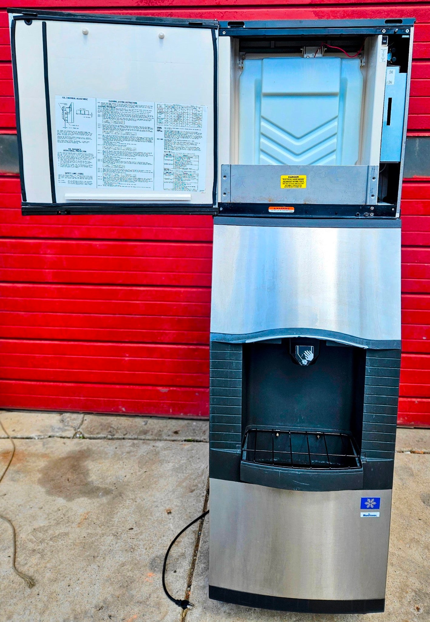 WARRANTY MANITOWOC® SPA160 & SY0324A AIR COOL 300lb ICE BIN & DISPENSER FREESHIP