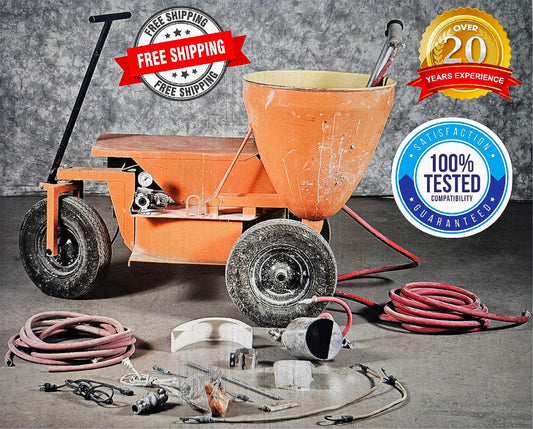 WARRANTY CARROUSEL® HEAVY-DUTY GROUT PERISTALTIC PUMP FREE-SHIP WATCH-VIDEO