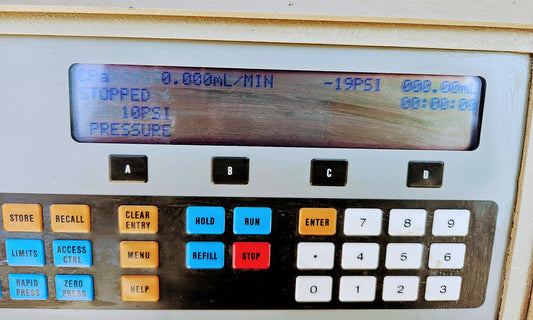 (Does Power On Fine) ISCO 500D SYRINGE PUMP with COMBIFLASH OPTIX 10 WATCH VIDEO