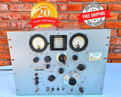 PowersOn 1955 HEWLETT PACKARD MODEL608D VHF SIGNAL GENERATOR FREESHIP WATCHVIDEO