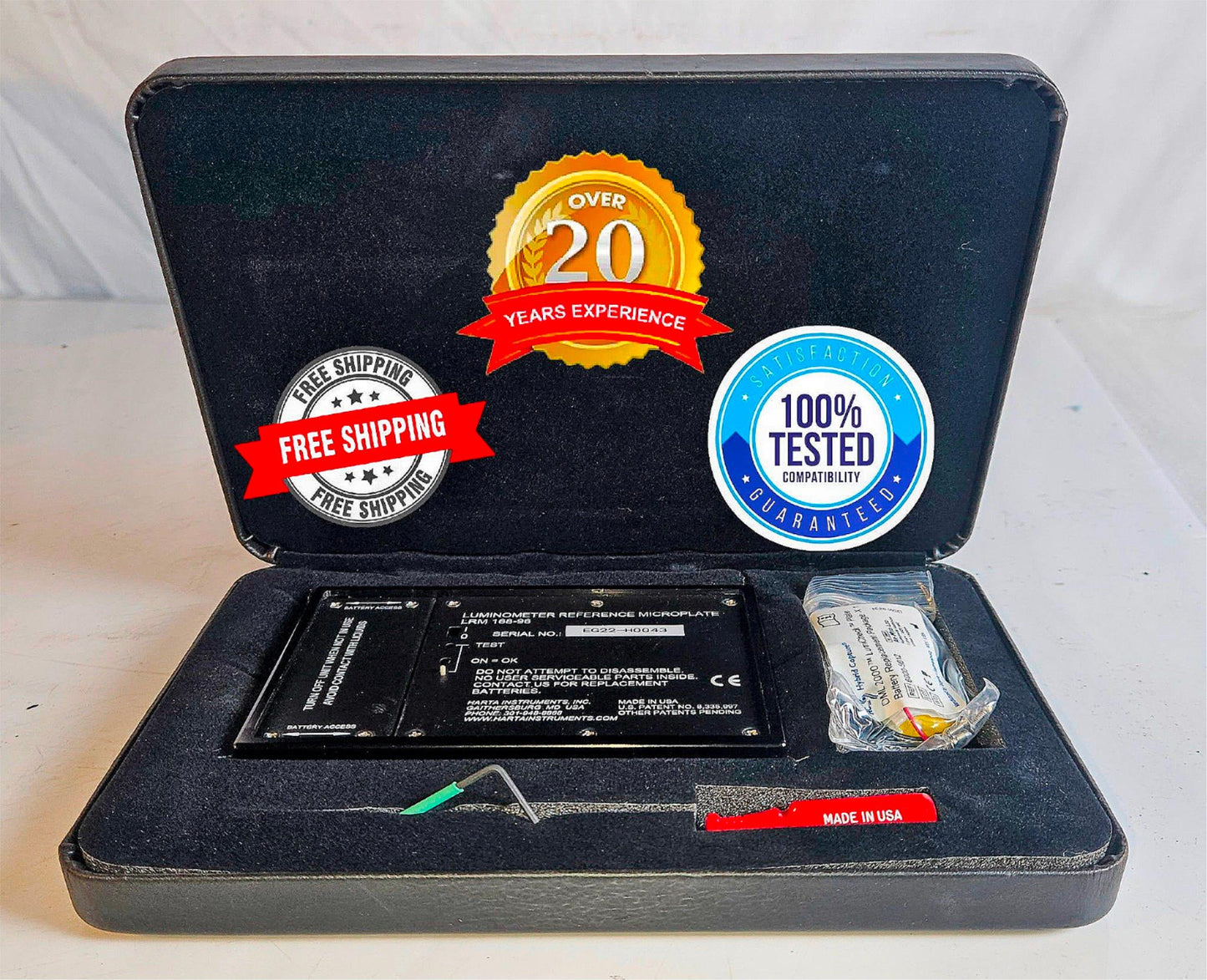 90DAYWARRANTY HARTA LRM 168-96 TRACEABLE 96WELL LUMINOMETER REFERENCE MICROPLATE