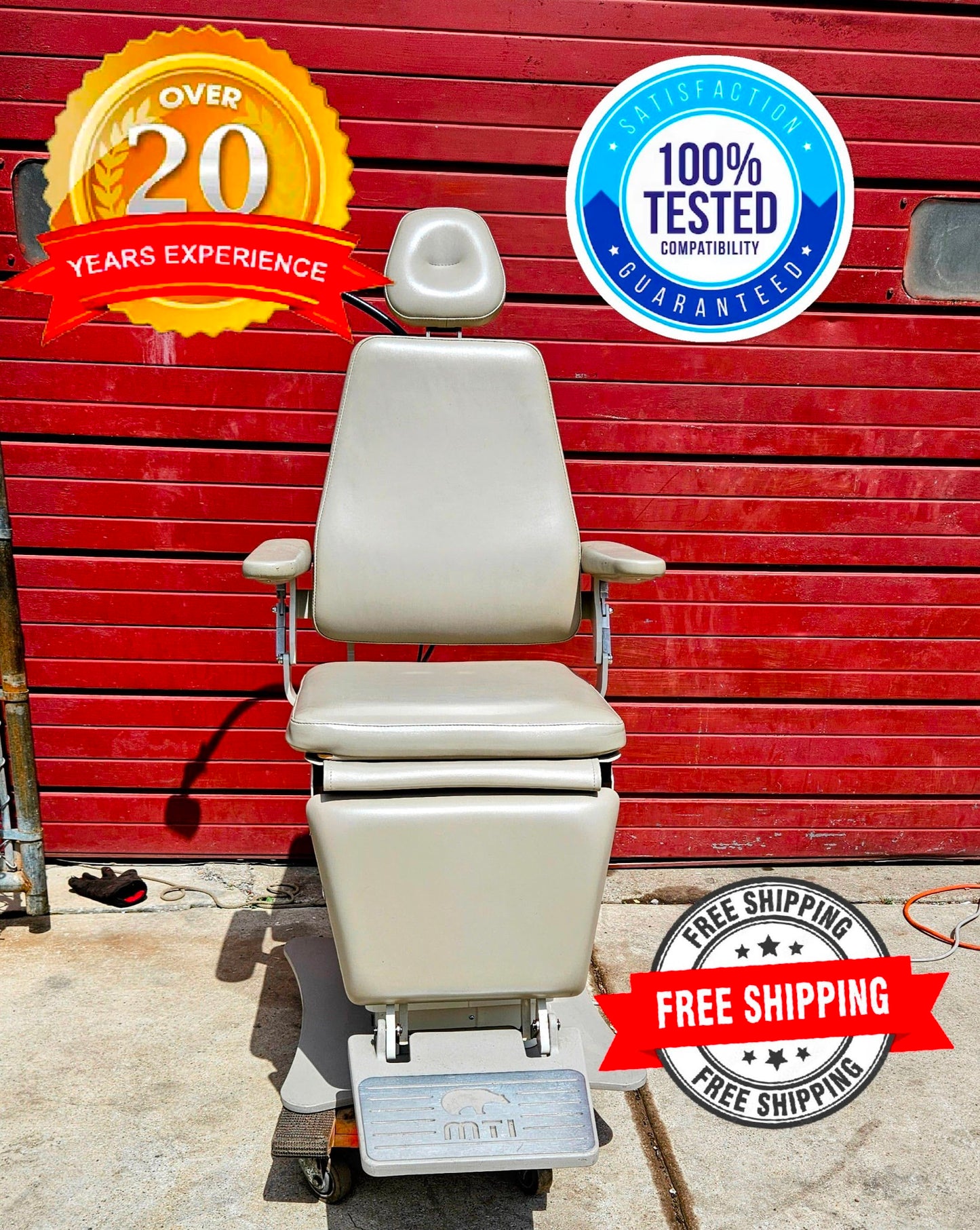 120-DAY-WARRANTY MTI® 424-115 PROCEDURE POWER CHAIR & LIGHT WATCH VIDEO FREESHIP