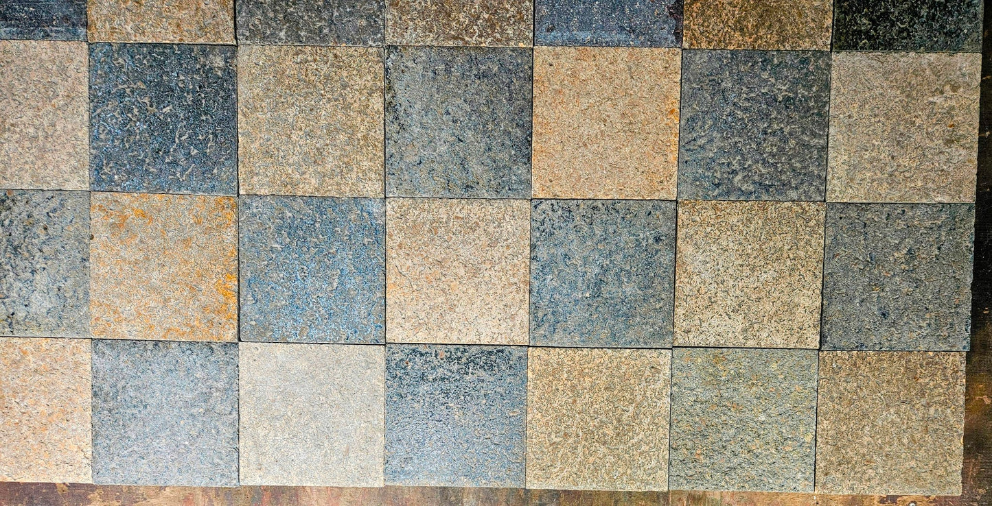 LOT OF 450 VINTAGE 8.5 x 8.5 & 11.5 x 3 INDUSTRIAL FLOOR TILES 325sqft FREE SHIP