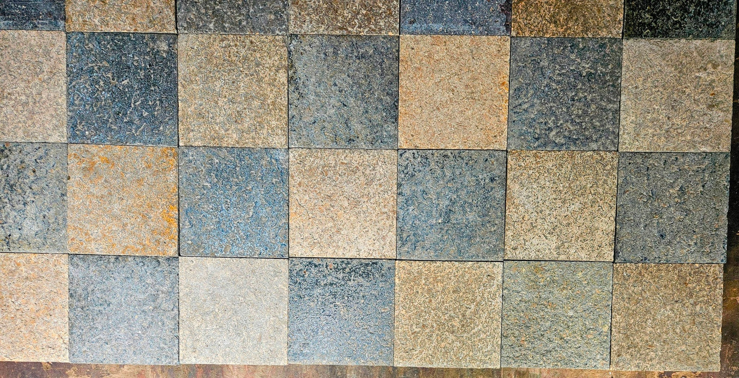 LOT OF 450 VINTAGE 8.5 x 8.5 & 11.5 x 3 INDUSTRIAL FLOOR TILES 325sqft FREE SHIP