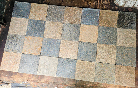 LOT OF 450 VINTAGE 8.5 x 8.5 & 11.5 x 3 INDUSTRIAL FLOOR TILES 325sqft FREE SHIP