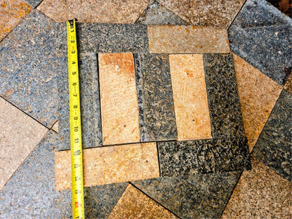 LOT OF 450 VINTAGE 8.5 x 8.5 & 11.5 x 3 INDUSTRIAL FLOOR TILES 325sqft FREE SHIP