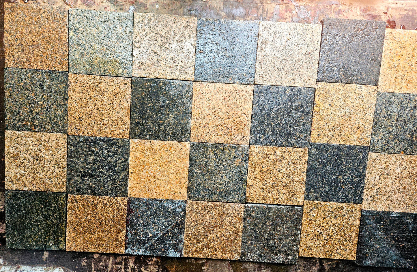 LOT OF 450 VINTAGE 8.5 x 8.5 & 11.5 x 3 INDUSTRIAL FLOOR TILES 325sqft FREE SHIP