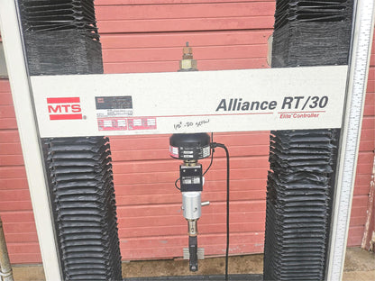 POWERS-ON MTS RT/30 ELITE CONTROL MATERIAL TESTING FIXTURES LOADCELL WATCH-VIDEO