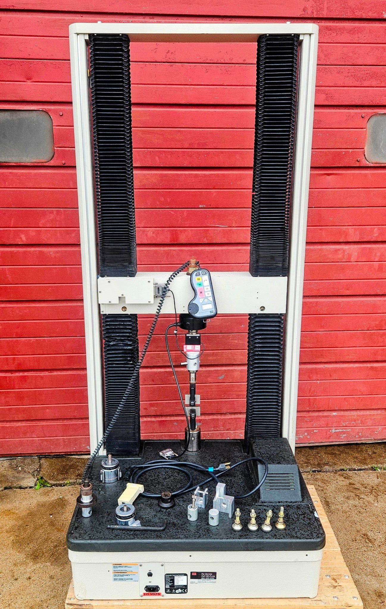 POWERS-ON MTS RT/30 ELITE CONTROL MATERIAL TESTING FIXTURES LOADCELL WATCH-VIDEO