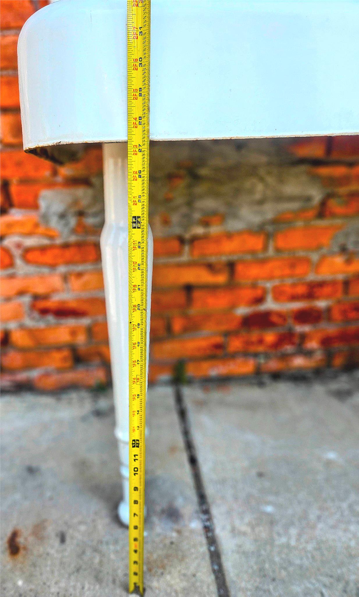 20's RECLAIMED 52"x42"x19" CAST IRON FARM PEG-LEG PEDESTAL FAUCET SINK FREE SHIP