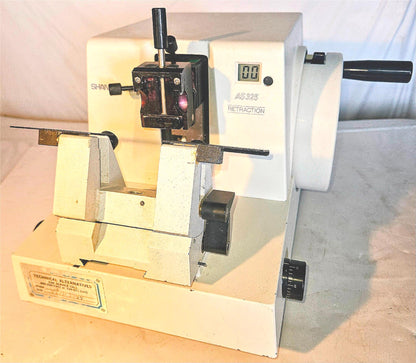 120DAYWARRANTY SHANDON RETRACTION AS325 MICROTOME MANUAL BONUS TISSUE-TEK BLADE