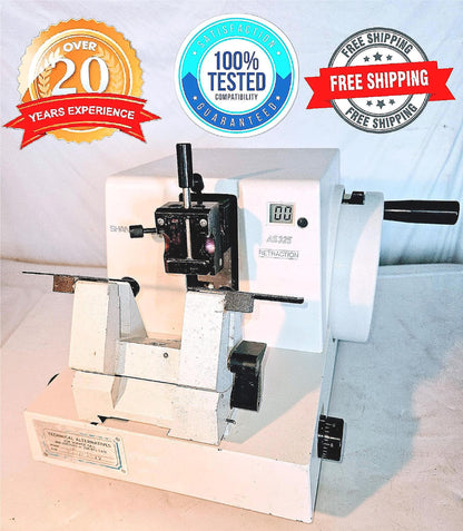 120DAYWARRANTY SHANDON RETRACTION AS325 MICROTOME MANUAL BONUS TISSUE-TEK BLADE