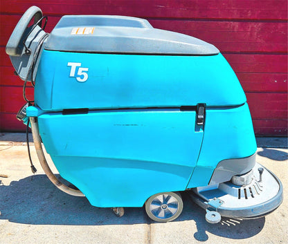 TENNANT T5 FAST WALKBEHIND BATTERY FLOOR SCRUBBER BUILT-IN CHARGER KEY FREESHIP