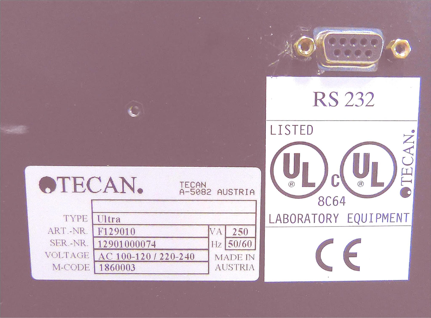 TECAN ULTRA F129010 PLATE READER FLUORESCENCE ABSORBANCE MANUALWARRANTY FREESHIP