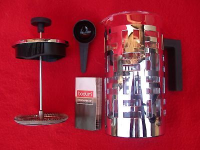 BODUM FRENCHPRESS w/ TWO COMBINING CUPS MODERN DESIGN